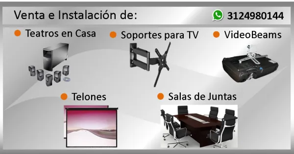 Instalacion de Audio y Video en Bogota Medellin Cali