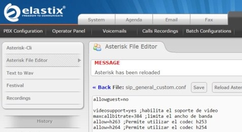 configurar issabel